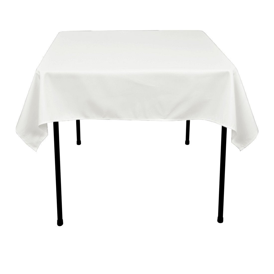White : GFCC 54 x 54Inch Seamless White Rectangular Polyester Tablecloth For Wedding Party Decorations