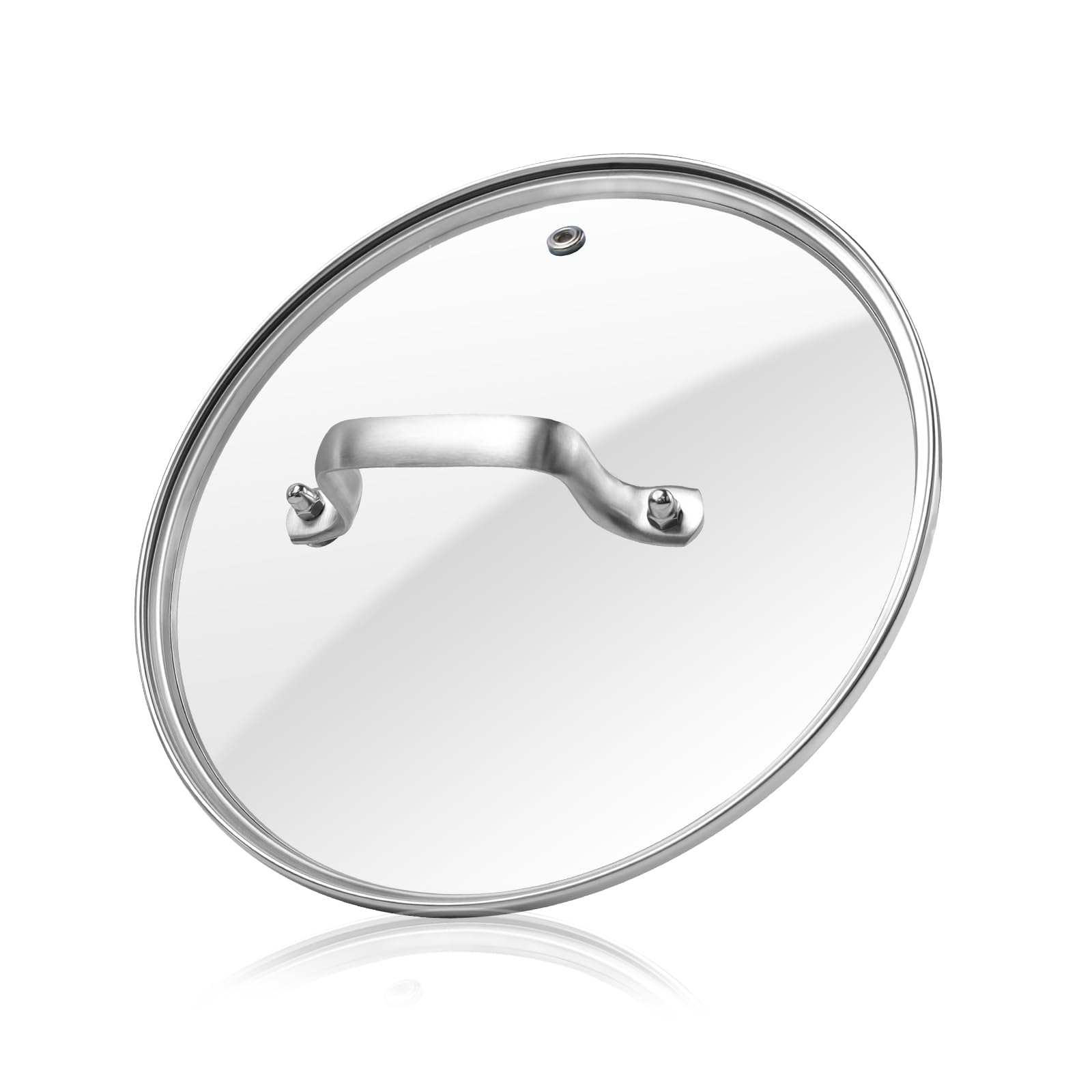 Antrader Tempered Glass Lid,12 Glass Covers for Pots,Pans and Skillets,1Set,Clear