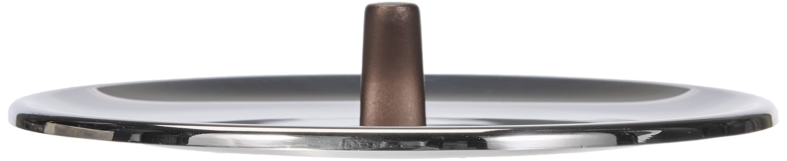 Alessi Edo Lid With Knob,  20, Steel,Brown