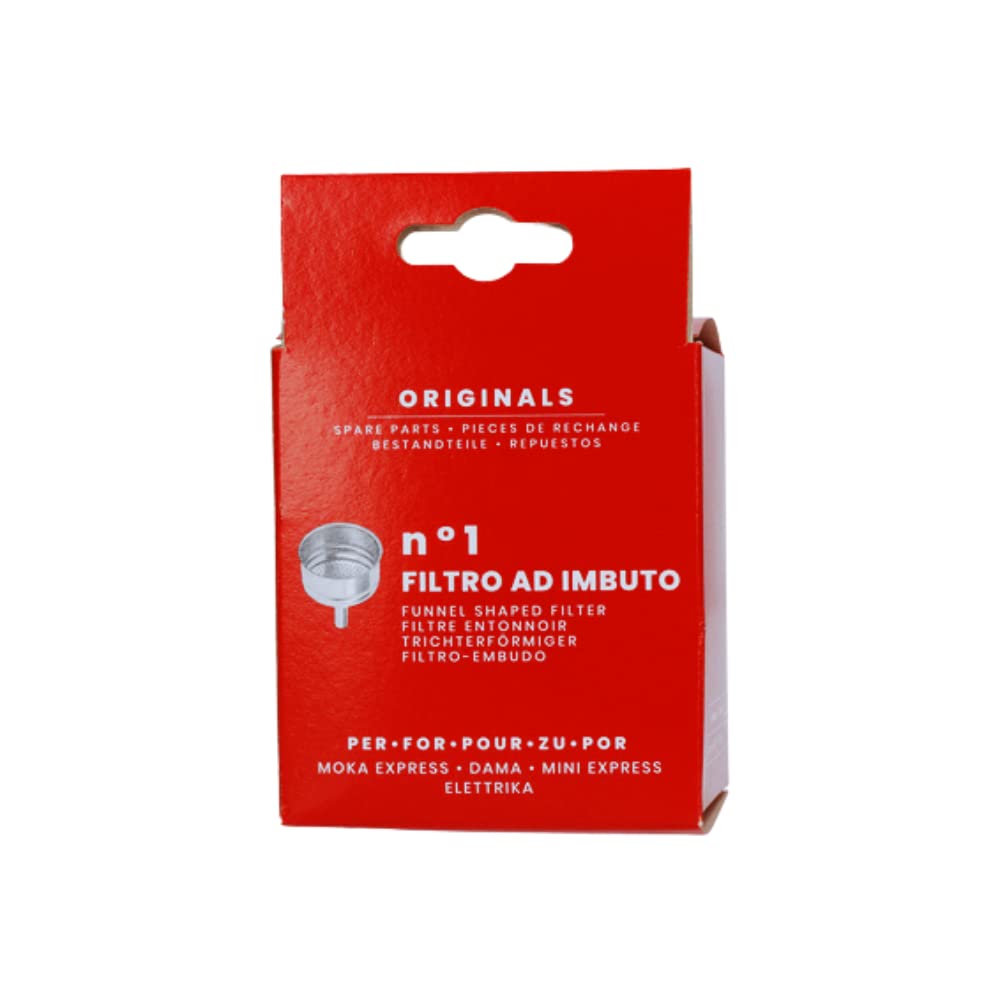 Bialetti Spare Parts, Includes 1 Funnel Filter, Compatible With Moka Express, Dama, Electric And Mini Express (2 Cups)