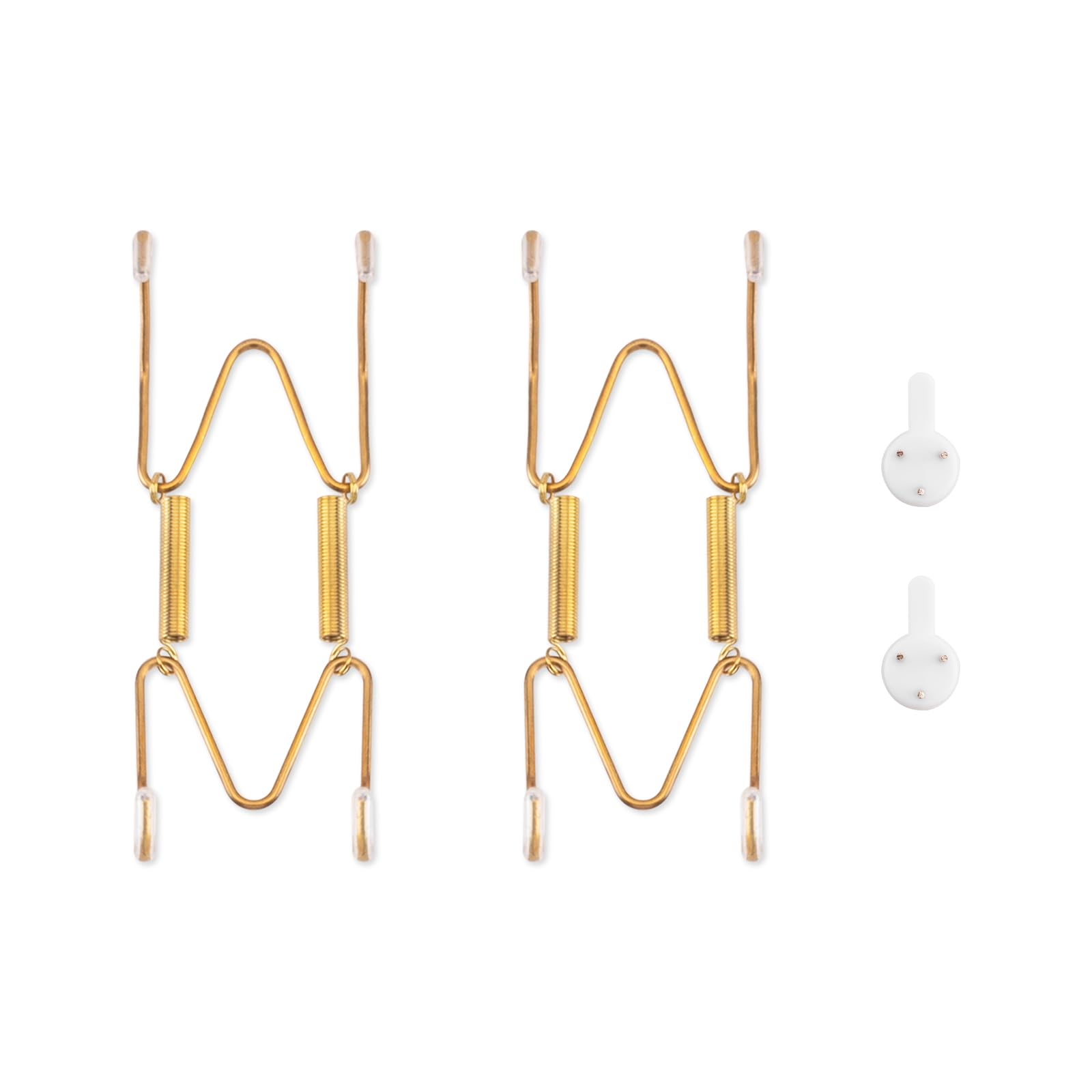 Bilillo 2 Pack Plate Hangers for The Wall, Suitable for 4.5-5.5 inch Decorative Plate, Stainless Steel Invisible Heavy Duty Wire