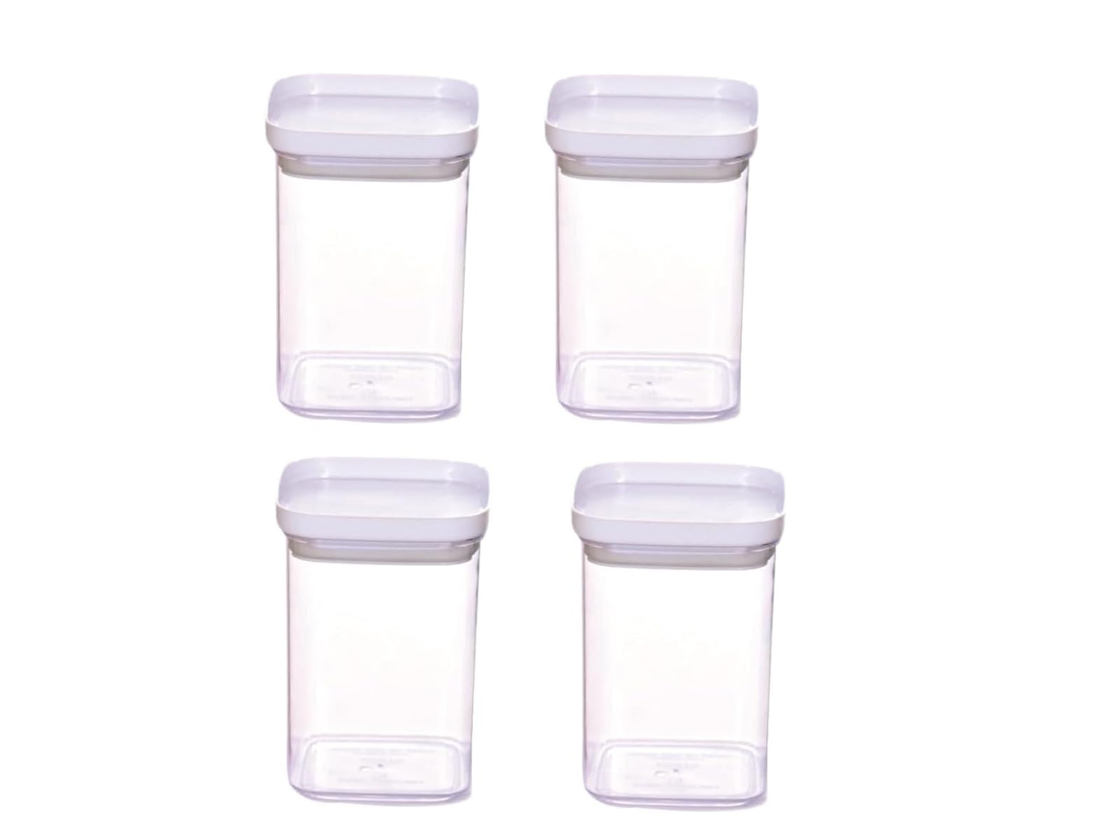 Aristo 202 Airtight Breeza Square Container For Kitchen Storage, Plastic Boxes For Storage, Kitchen Container 900Ml Set Of 4  C