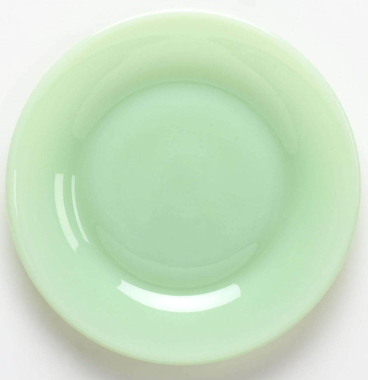 Plain & Simple Pattern - Bread/Salad/Dinner Plate - Mosser Glass (6'', Jade)