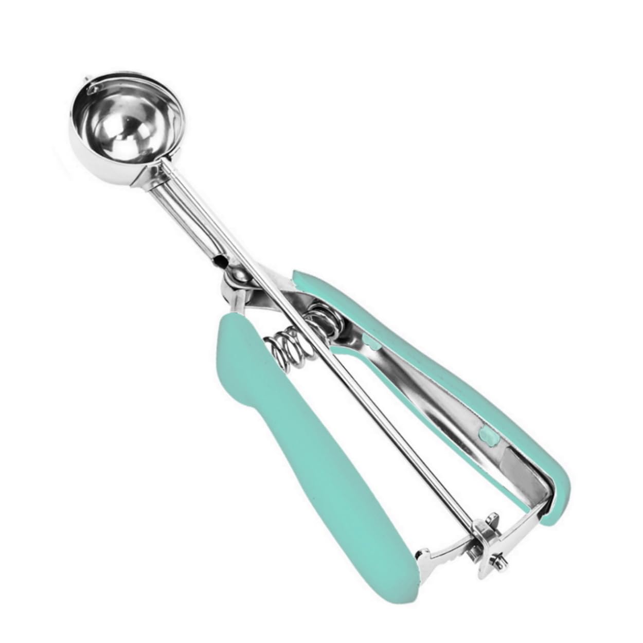 18/8 Stainless Steel Cookie Scoop, 0.8Tbsp/2.5tsp/12.5ml/0.5oz Dough Scoop, Ice Cream Scooper with Trigger Release (Mint Green)
