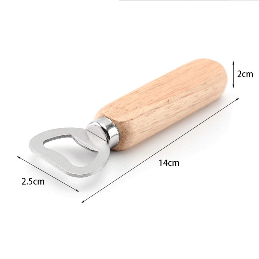 Personalized Wooden Handle Bottle Opener Wedding Christmas Fathers Day Anniversary Birthday Engraved Gift For Him Dad Daddy Uncl