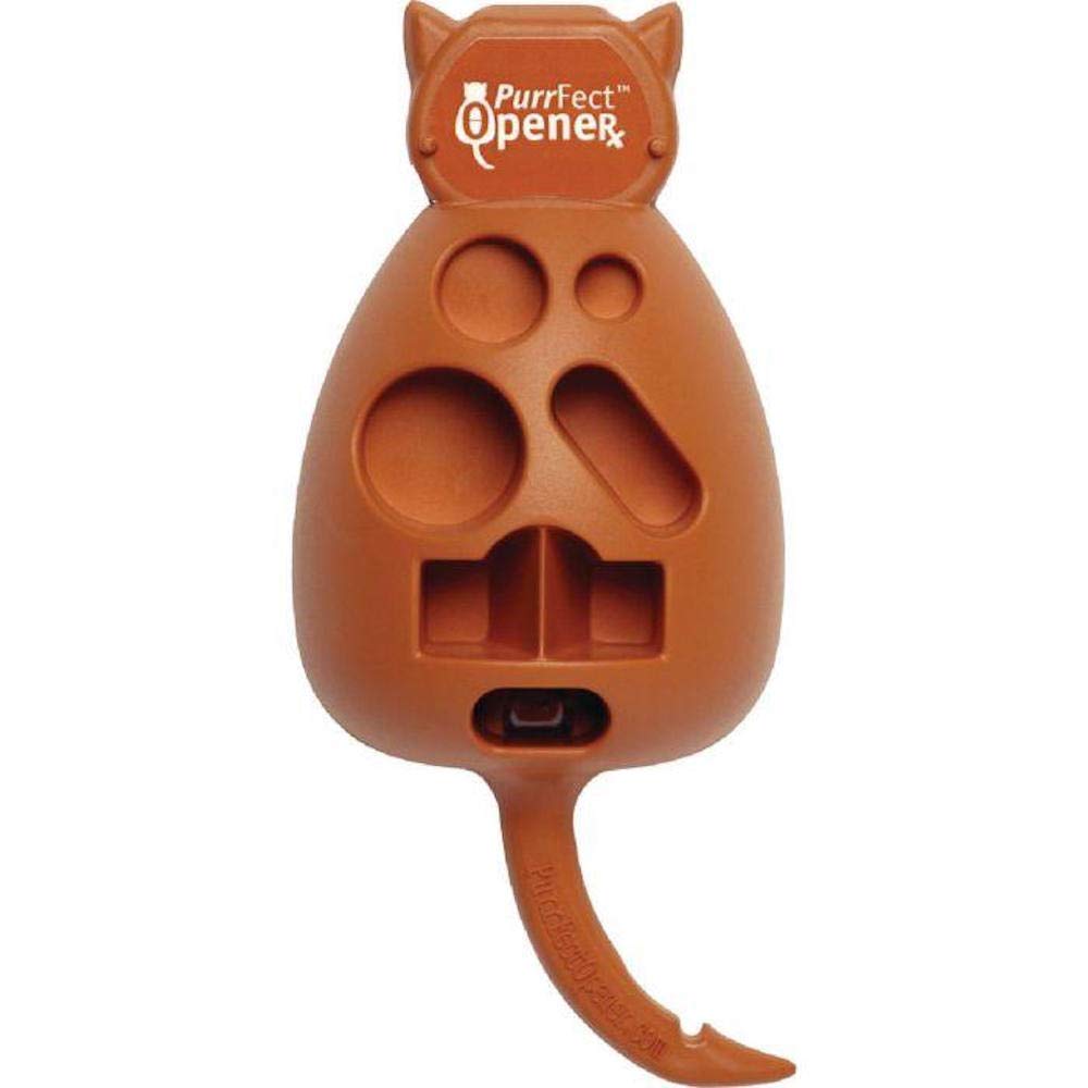 Purrfect Opener, Magnetic Cat-Shaped Pill Bottle Opener And Pill Splitter