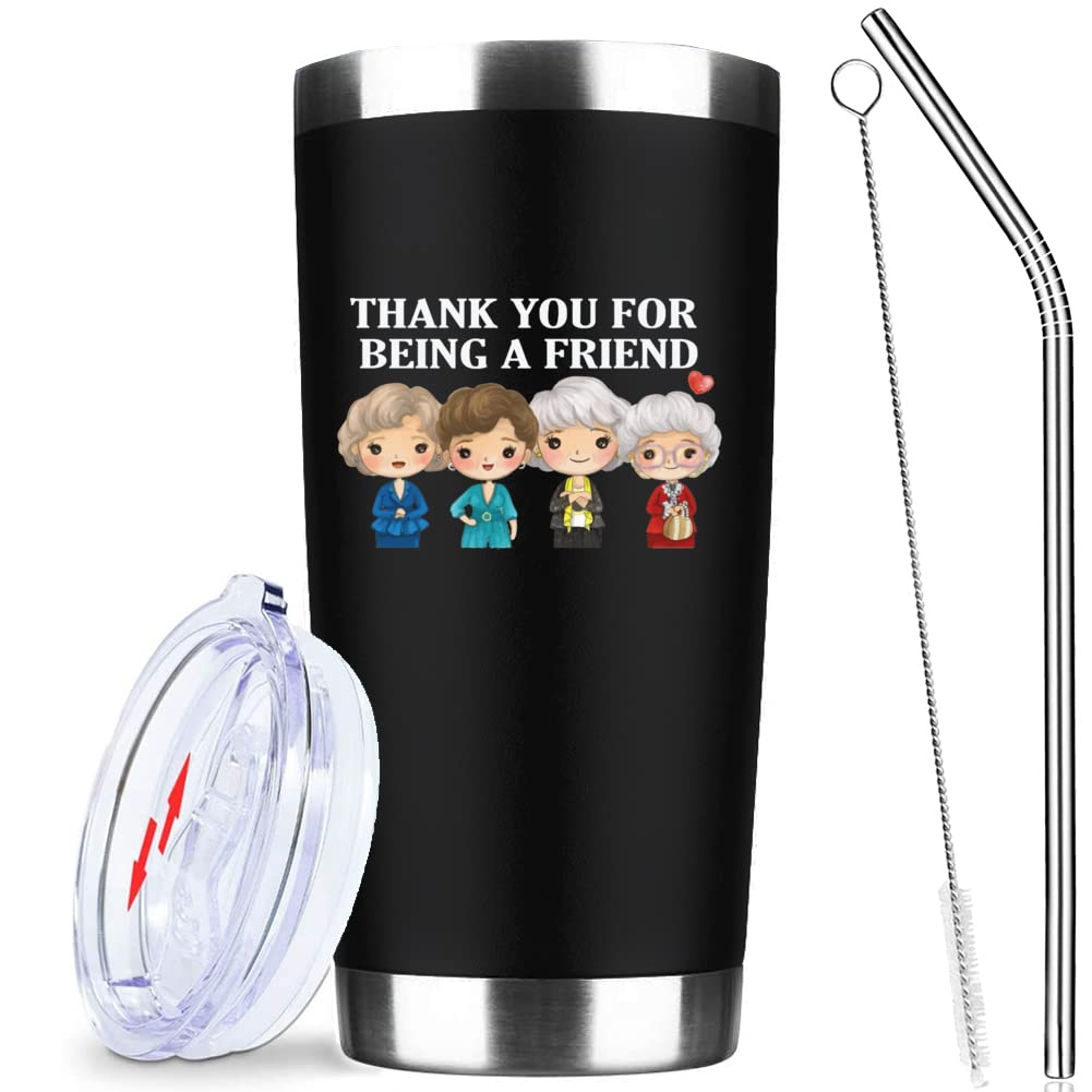 Thank You For Being A Friend Mug Gifts - Cute Friend Gifts, Friendship Birthday Gifts For Women Buddies Besties Bbf Sister Femal