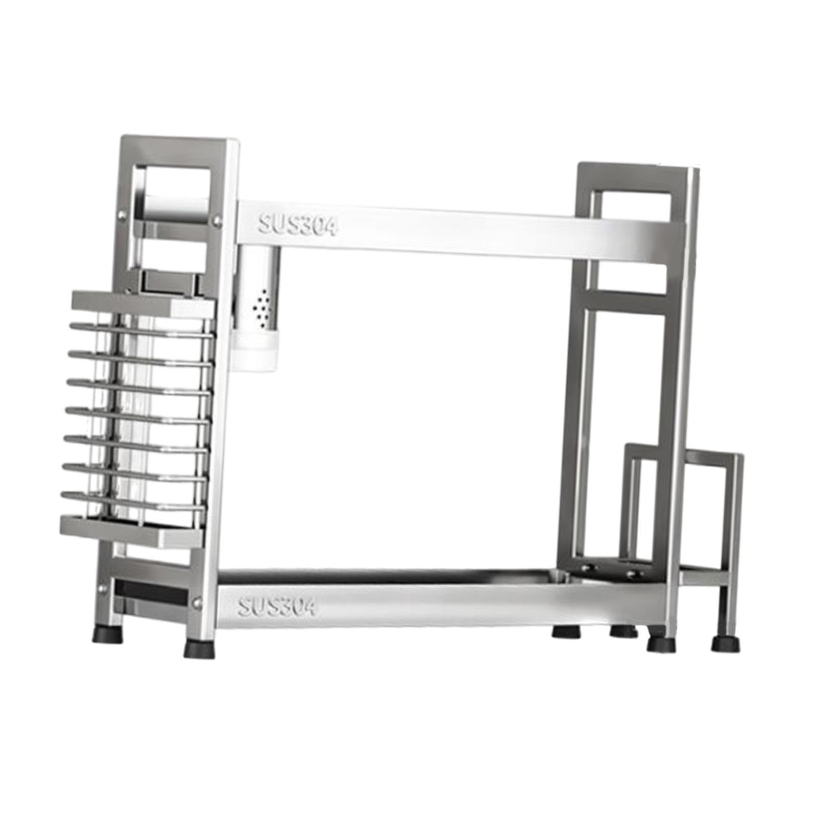 Myaddiction Spice Rack Spice Shelves Standing Seasoning Jars Rack For Restaurant Kitchen Length 40Cm