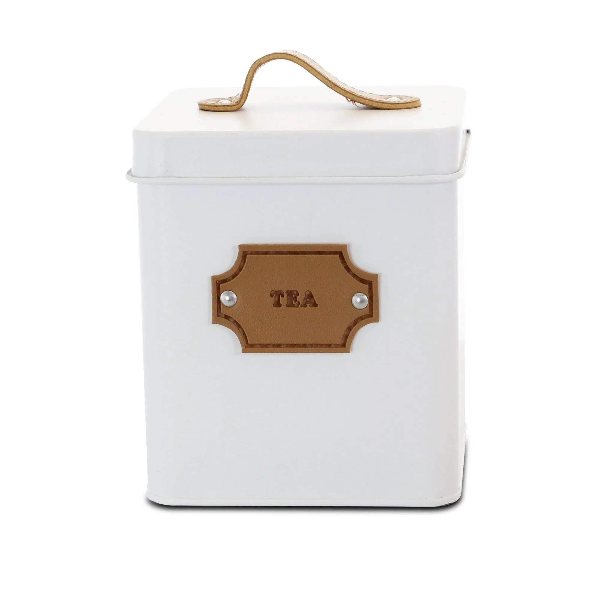 Megachef Storage And Organization Food And Coffee Canister Set Collection, 5 Piece, Matte White