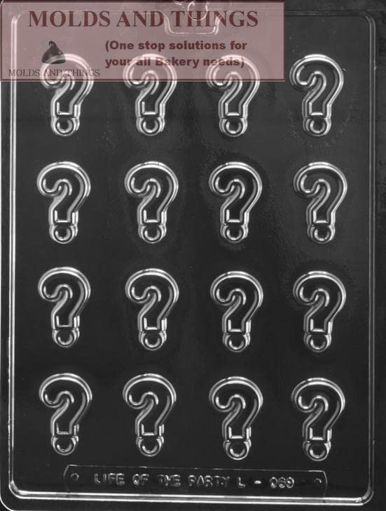 Question Mark Chocolate Candy Mold With Exclusive Molding Instruction