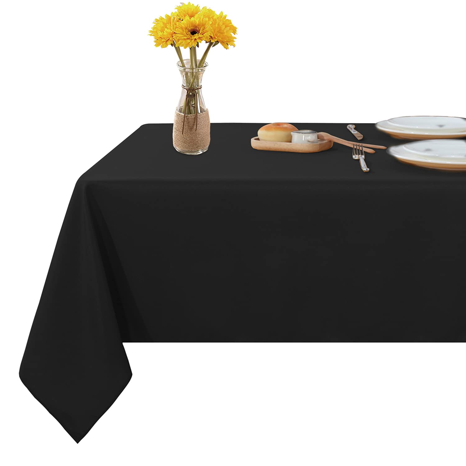 Fitable Rectangle Tablecloth 60X60 Inch Tablecloth Stain And Wrinkle Resistant Washable Polyester Table Cloth, Decorative Fabric