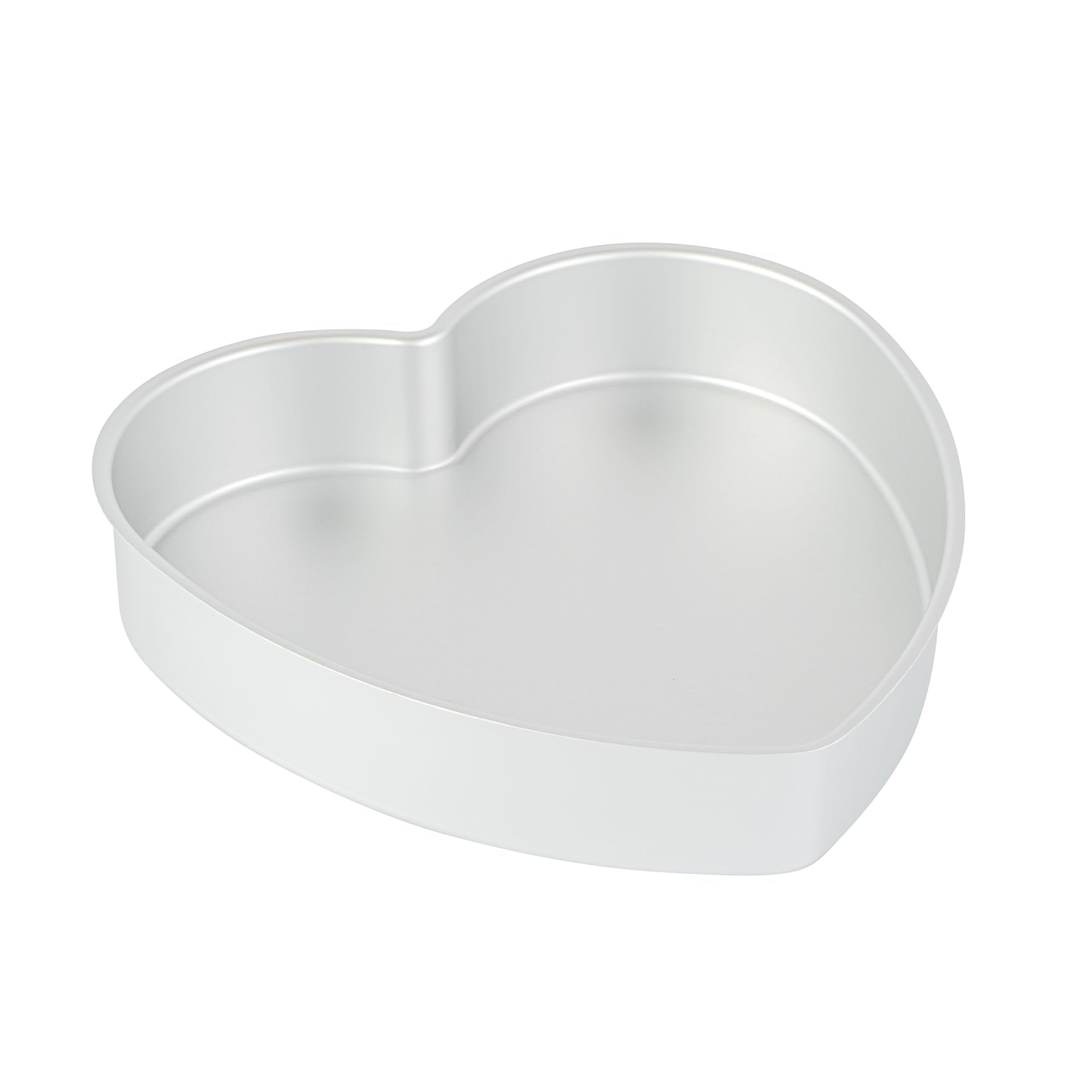 Restaurantware-Met Lux 10 x 10 x 2 Inch Straight-Sided Baking Tins, 12 Heart Shaped Cake Pans - Oven-Ready, Freezable, Anodized 