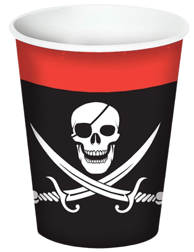 Pirate Beverage Cups 9Oz