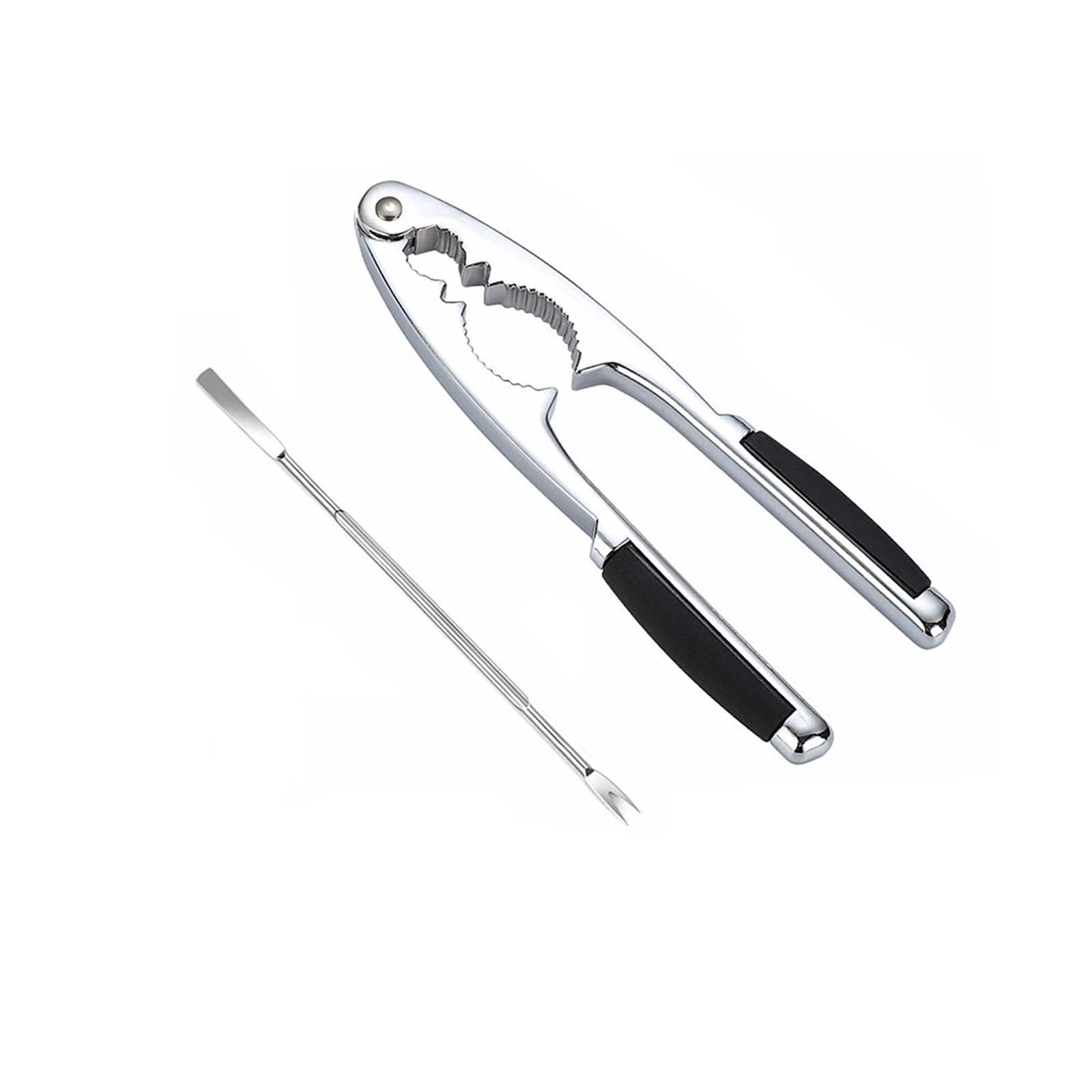 Wafjamf Nut Crackers Heavy Duty Walnut Cracker Plier Opener,Seafood Tool,Non-Slip Handle