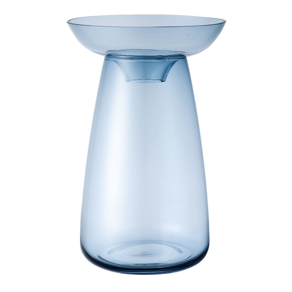 KINTO 20844 Aqua Culture Base 4.7 inches (120 mm) Blue Flower Base