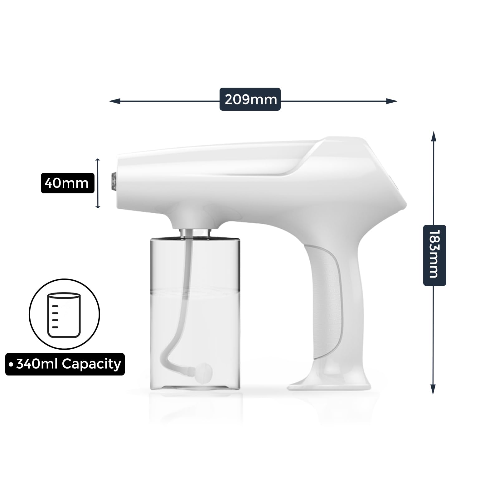 Hovinke Barber Nano Spray,Cordless Portable Water Sprayer, Usb-C Rechargeable For Barber, Salon, Home