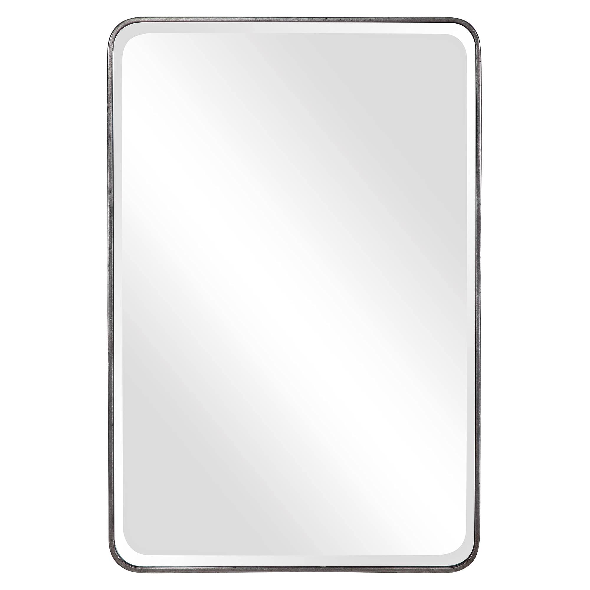 Uttermost Aramis Silver Leaf 24 x 36 Vanity Wall Mirror