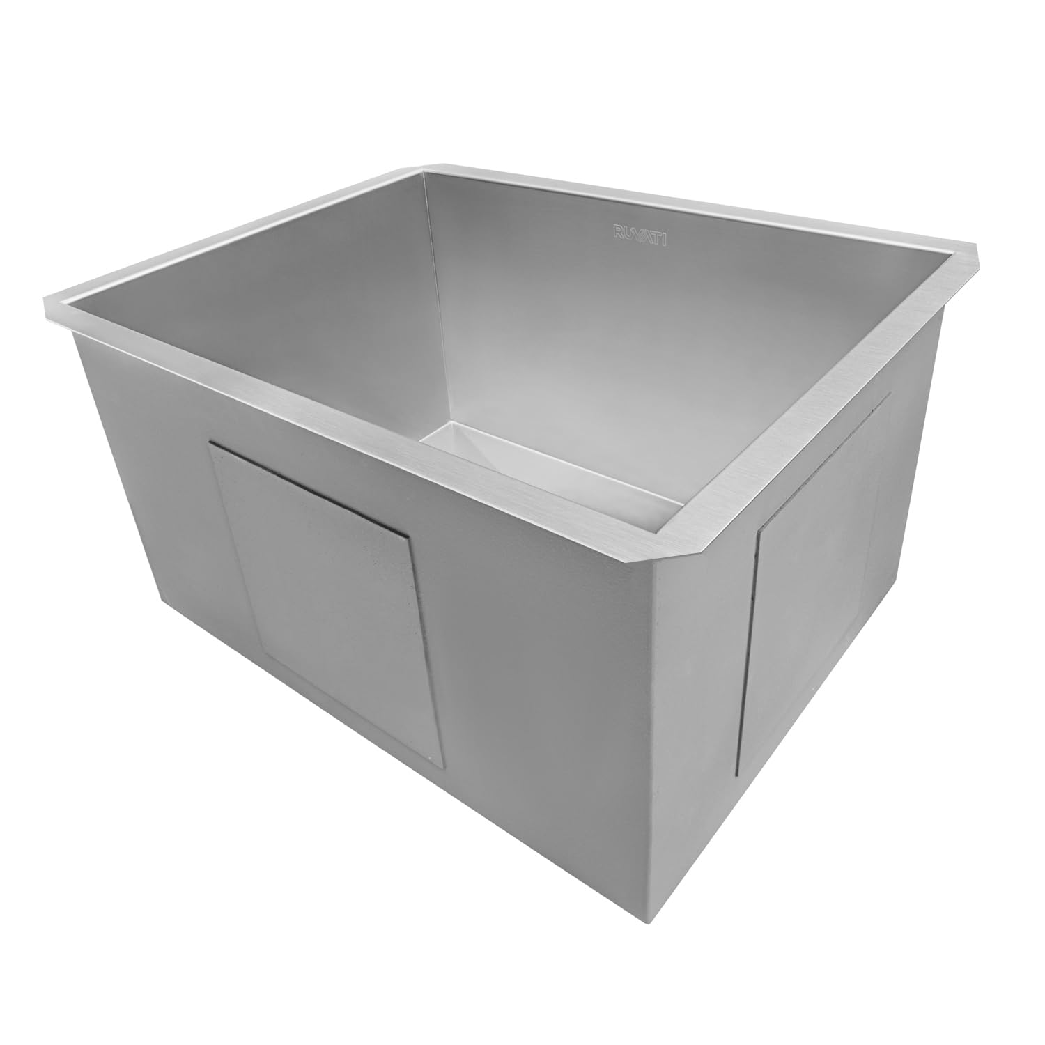 Ruvati 23'' X 18'' X 12'' Deep Laundry Utility Sink Undermount 16 Gauge Stainless Steel - Rvu6100