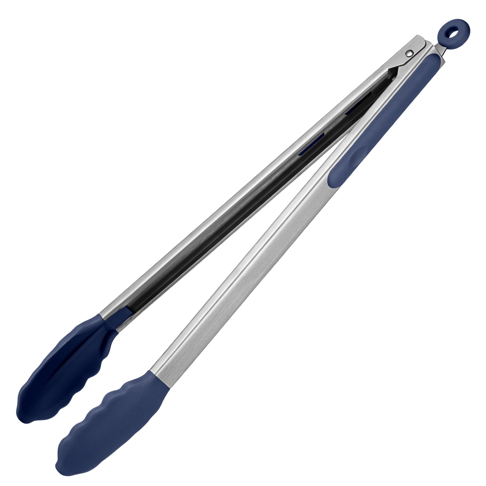 600F Heat Resistant Kitchen Tongs: U-Taste 16 In Extra Long Large Silicone Cooking Tong With Non Stick Rubber Tips & Non Slip Si
