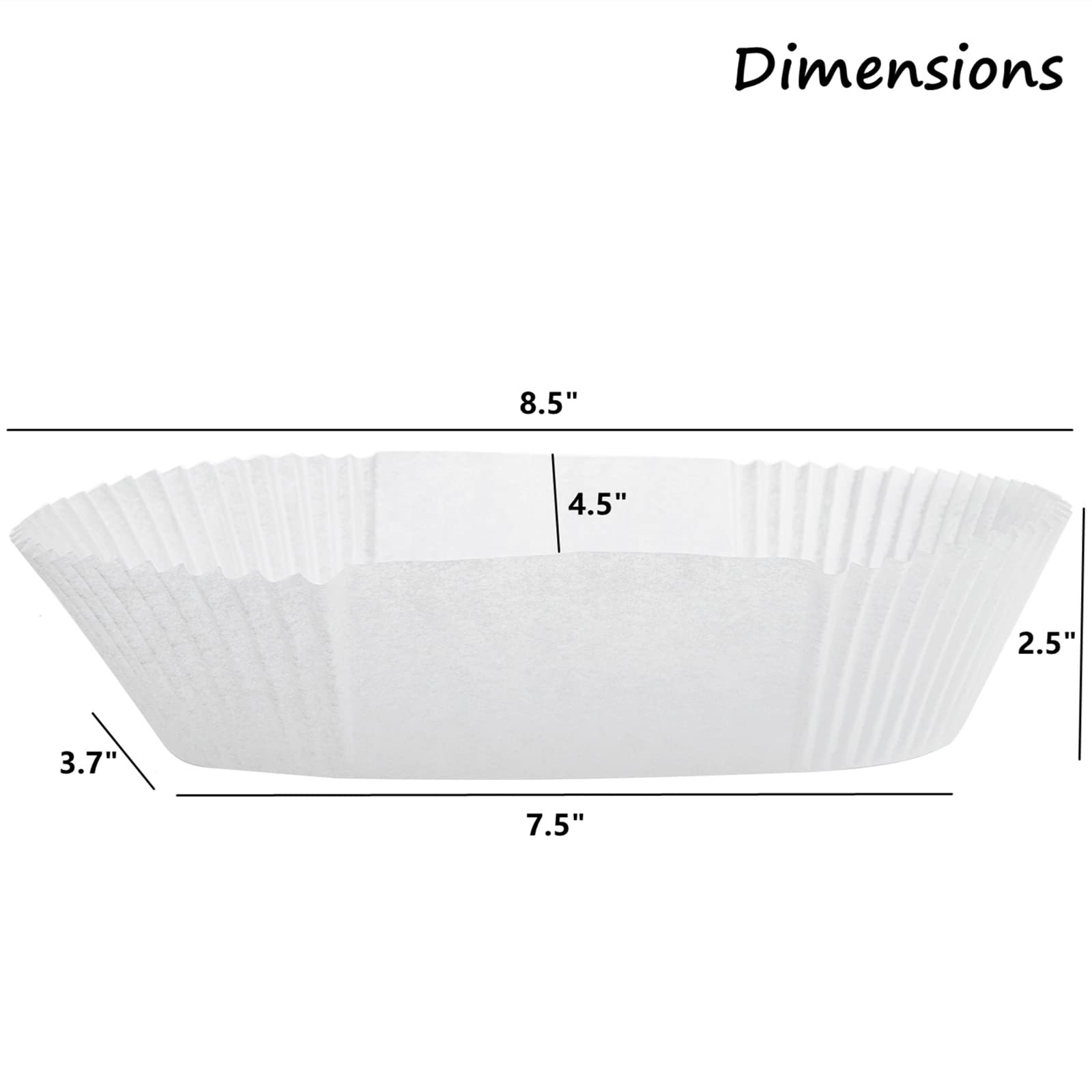 Deayou 80 Pcs Bread Baking Liners, Baking Cups For Cakes, Snacks, Cupcakes, Weddings, Parties, White