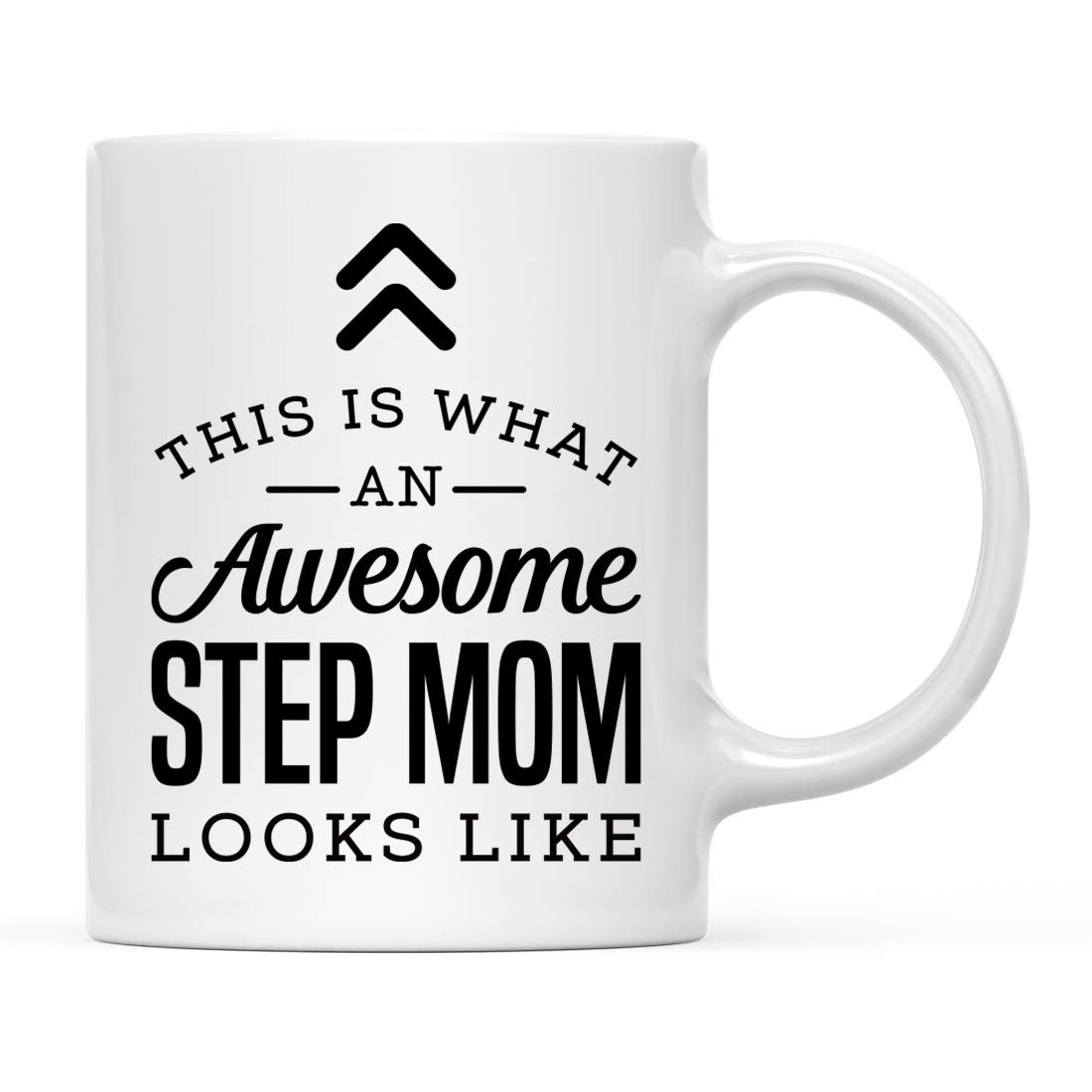 Andaz Press 11oz. Ceramic Coffee Tea Mug Gift, This is What an Awesome Step Mom Looks Like, 1-Pack, Birthday Gift Ideas Coworker