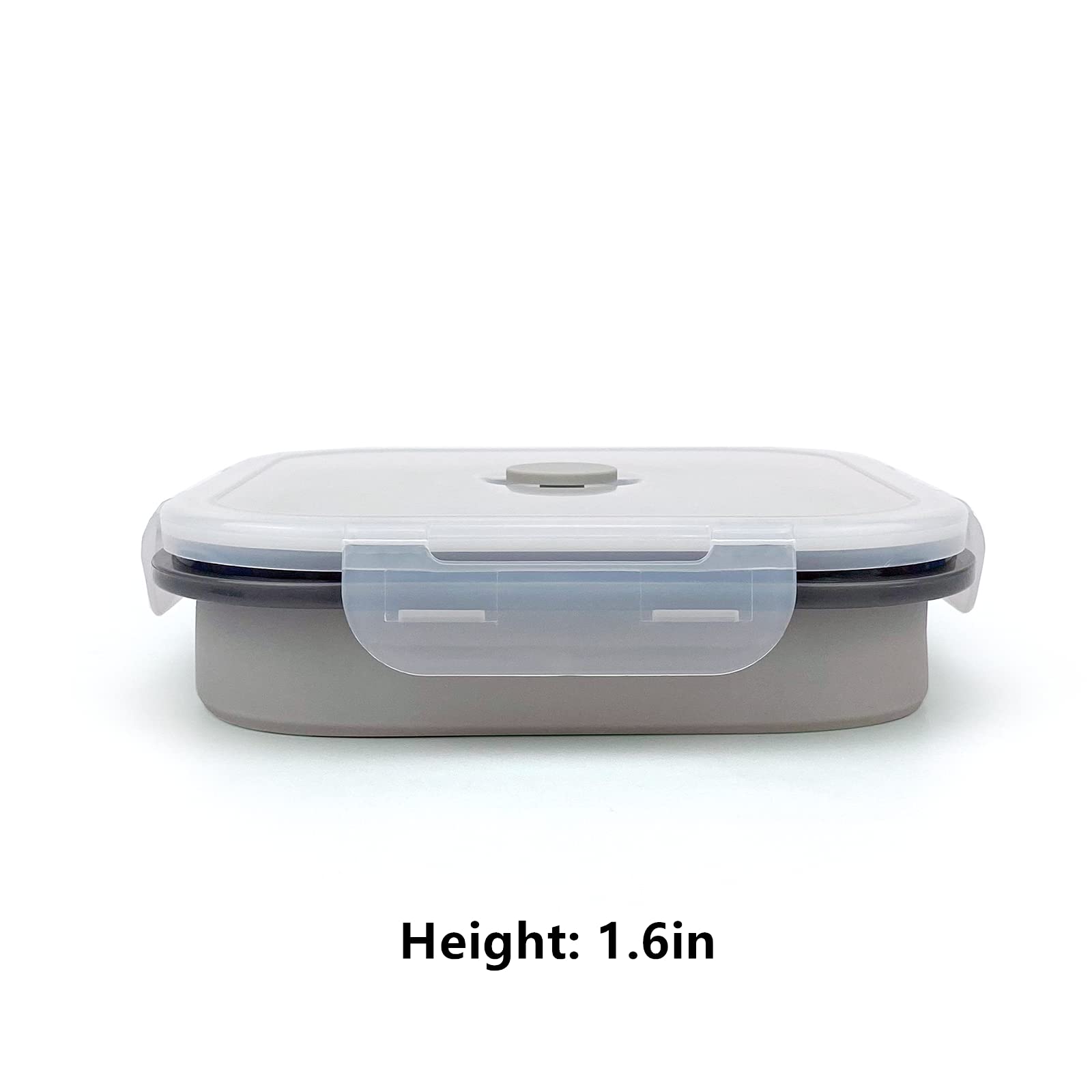 Cartints Large 1200Ml Collapsible Bowls With Lids, Silicone Food Storage Containers, Space-Saving Meal Prep Containers For Kitch