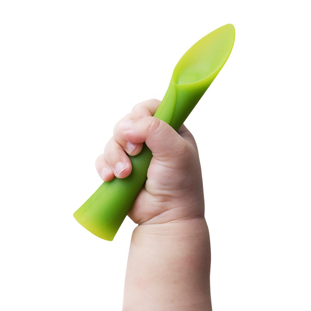 Olababy 2 Piece Baby Led Weaning Advanced Feeding Set  Includes Training Spoon and Steambowl