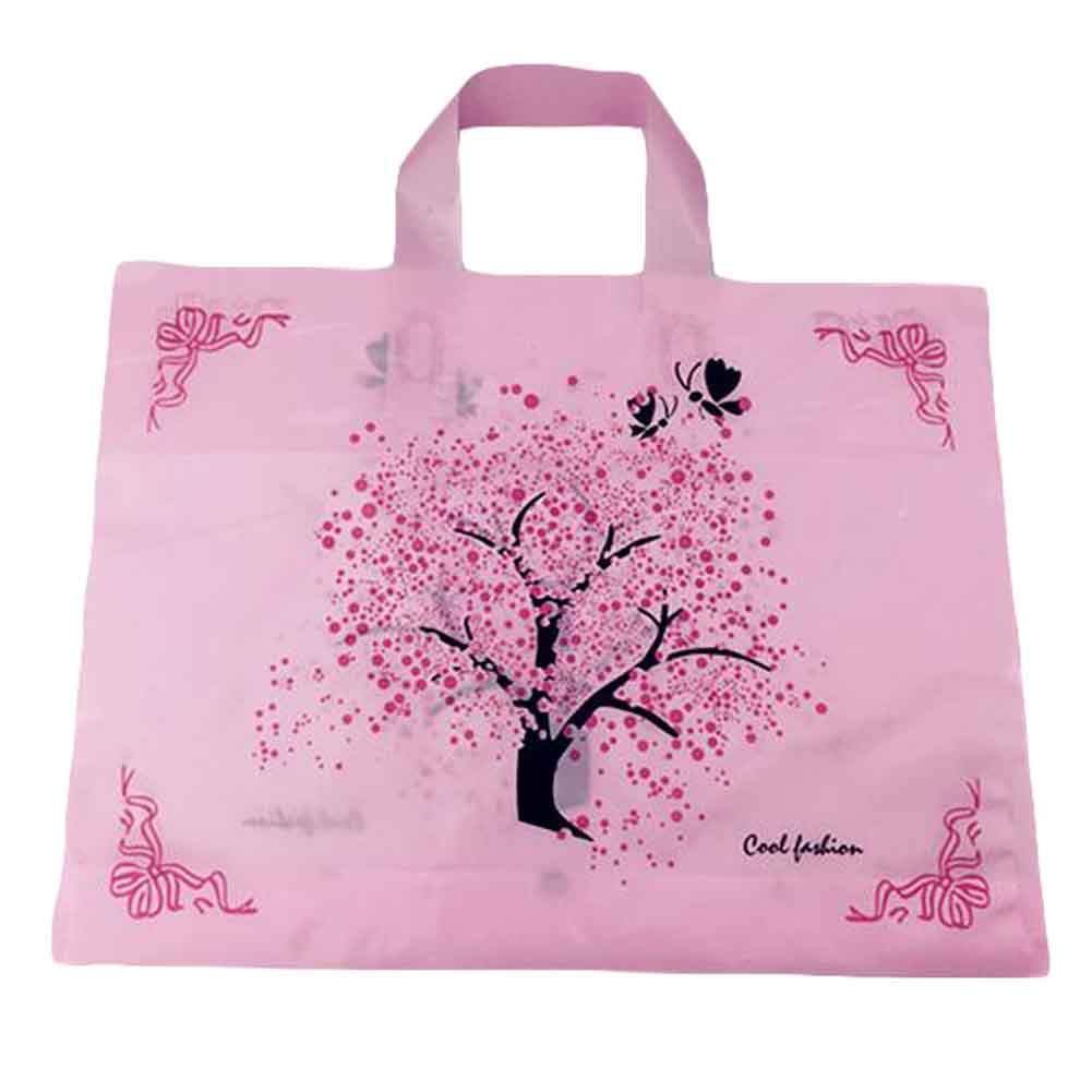 Panda Legends Sakura  50 Pieces Plastic Gift Bags Boutique Bags Retail Shopping Bags