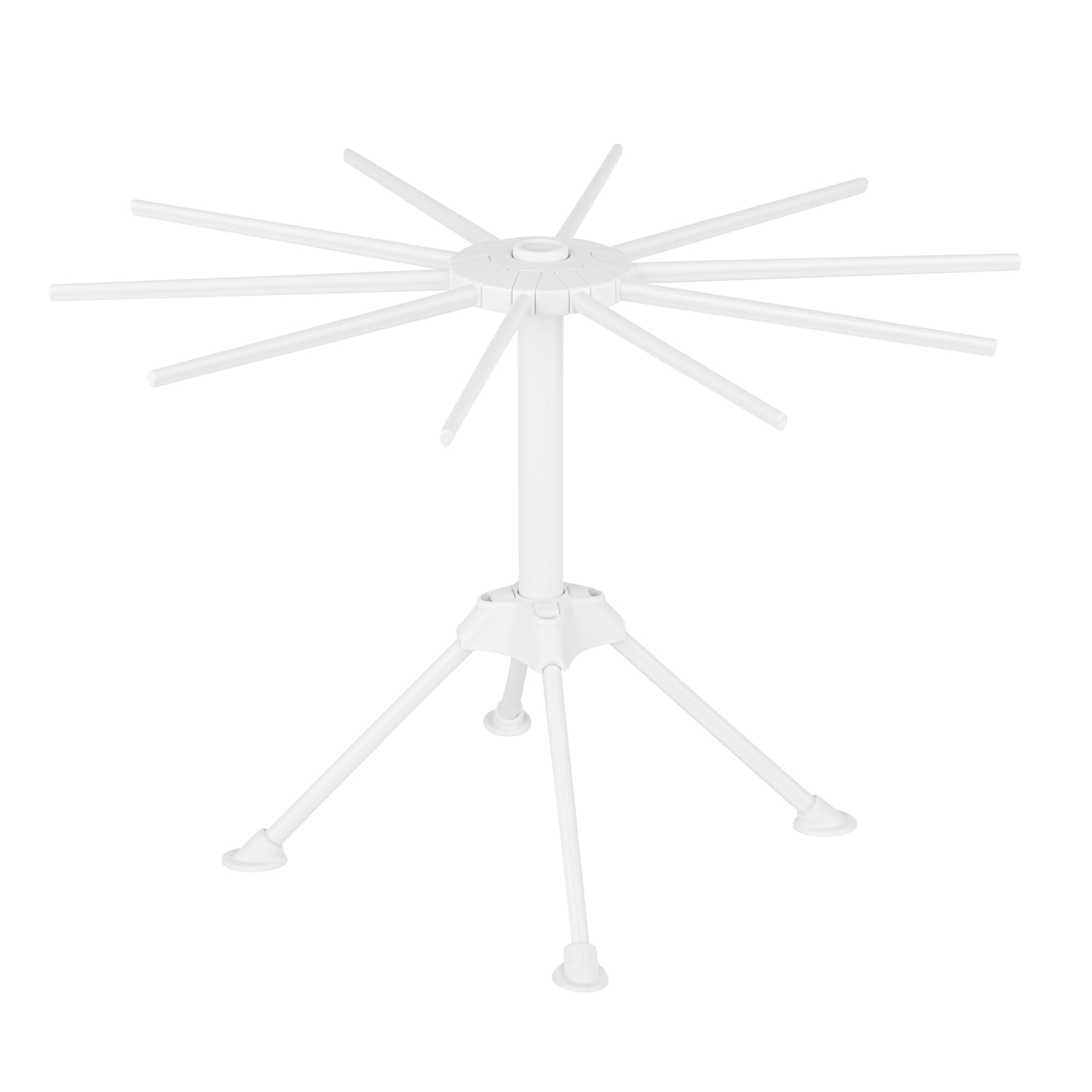 Restaurantware-Met Lux 11 Inch Collapsible Pasta Drying Rack, 1 Spaghetti Noodle Tree Stand - 10 Bar Handles, Quick Set Up, Whit