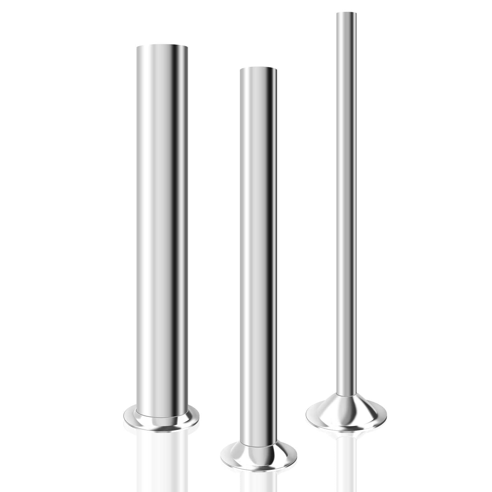 YBSVO 3 Sizes Stainless Steel Sausage Stuffing Tubes and Sausage Stuffer Funnels for LEM Sausage Stuffers