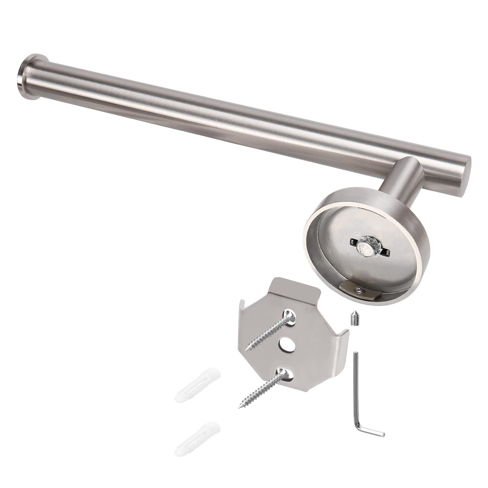 NearMoon Hand Towel Holder/Towel Ring  Thicken Stainless Steel Hand Towel Bar for Bathroom  Rustproof Wall Mounted Towel Rack  Contemporary Style Bath Accessories  9 Inch (1 Pack  Brushed Nickel)