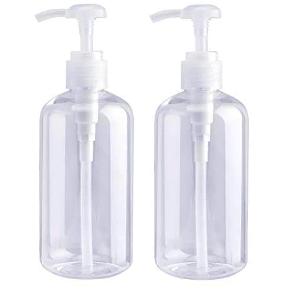 Driew Pump Bottlesclear, Dispenser 10Oz Shampoo Bottlespump Containers Pack Of 2