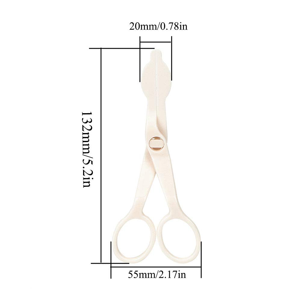 Pzrt 5Pcs Cake Flower Nails And Plastic Scissor Set Stainless Steel Baking Tools For Icing Flowers Decoration (1 X Scissor + 4 X