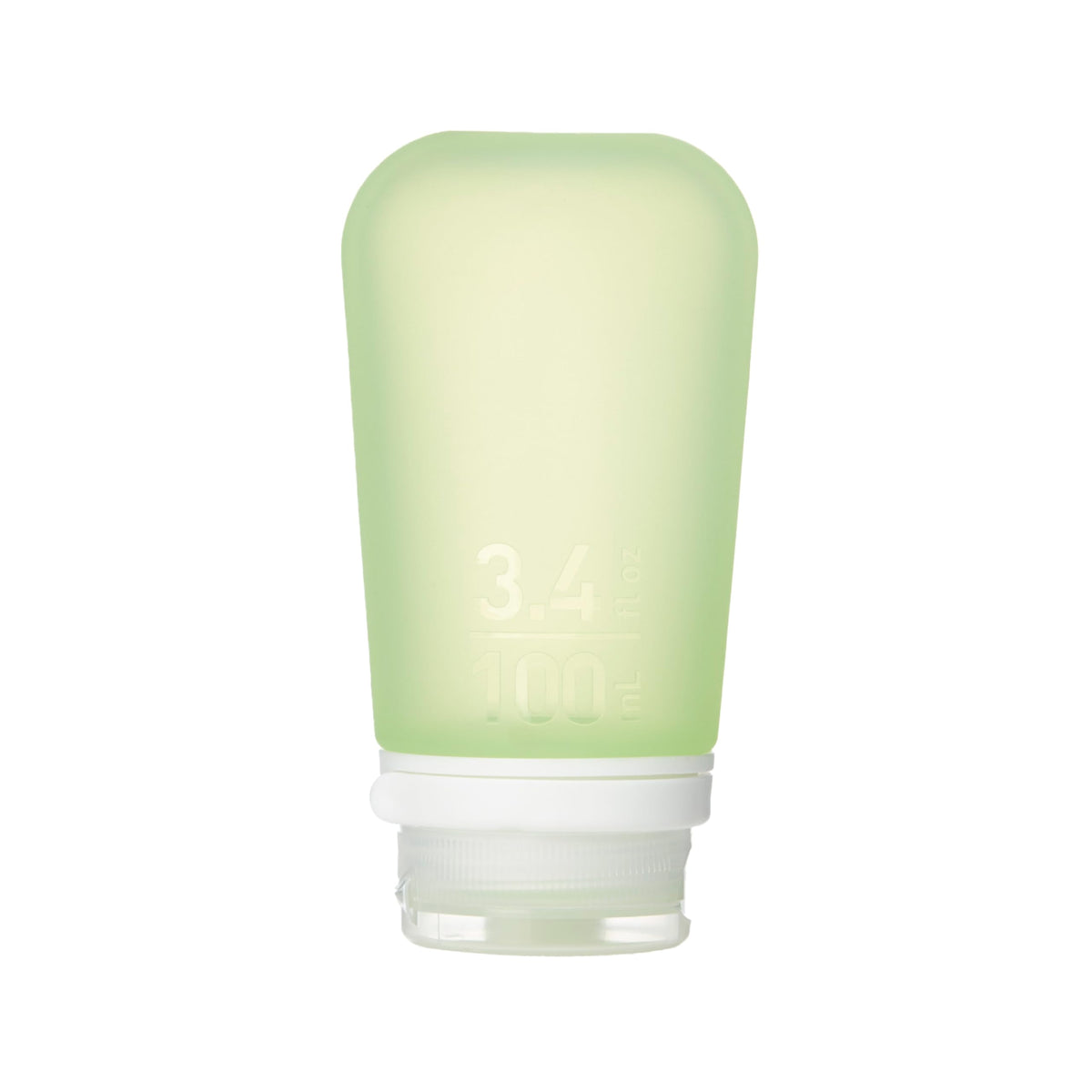 Humangear Gotoob+ (Large) | Refillable Silicone Travel Bottle | Locking Lid | Food-Safe Material | Green, Large (3.4 Fl.Oz.; 100