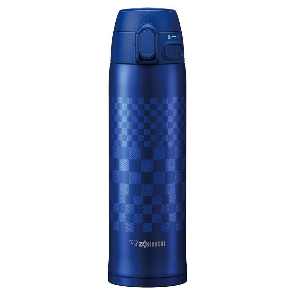 Zojirushi Sm-Tae48Az Stainless Vacuum Mug, 16 Oz, Ichimatsu Blue