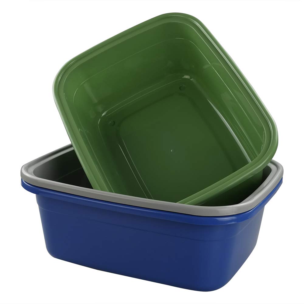 Ggbin 18 Quart Dish Pan/Wash Basins, Set Of 3