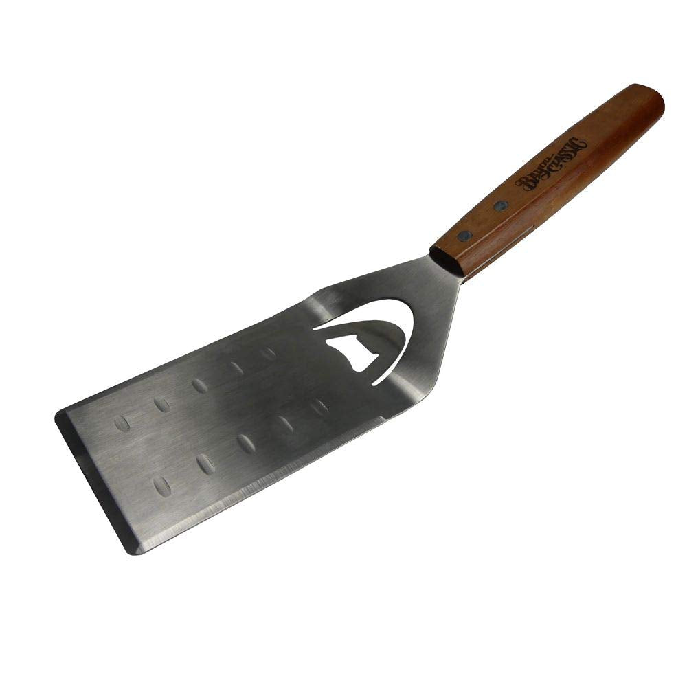 Bayou Classic Stainless Turner Spatula with hardwood handle