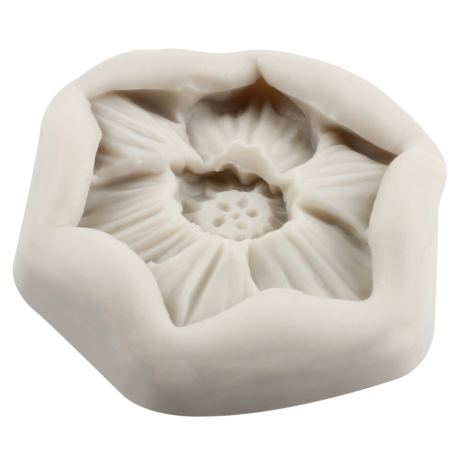 Sijiangmold Frangipani Plumeria Flower Floral Silicone Mold Hibiscus Flower Fondant Molds For Cake Decorating Cupcake Topper Can