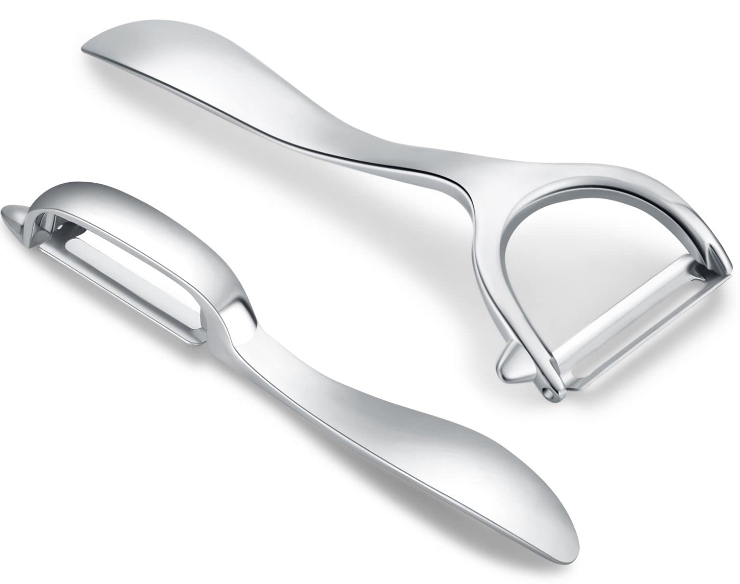 Set Of 2 Stainless Steel Vegetable Peeler,Y-Shaped And I-Shaped Stainless Steel Peelers For Potatoes, All Fruits & Veggies