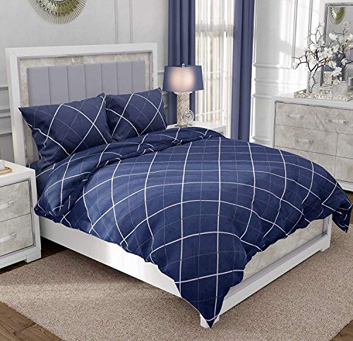 Rrc Microfiber Cotton Ac Comforter Bedding Set King Size Double Bed With 1 Flat Bedsheet 90X100(Inches) And 2 Pillow Covers And 