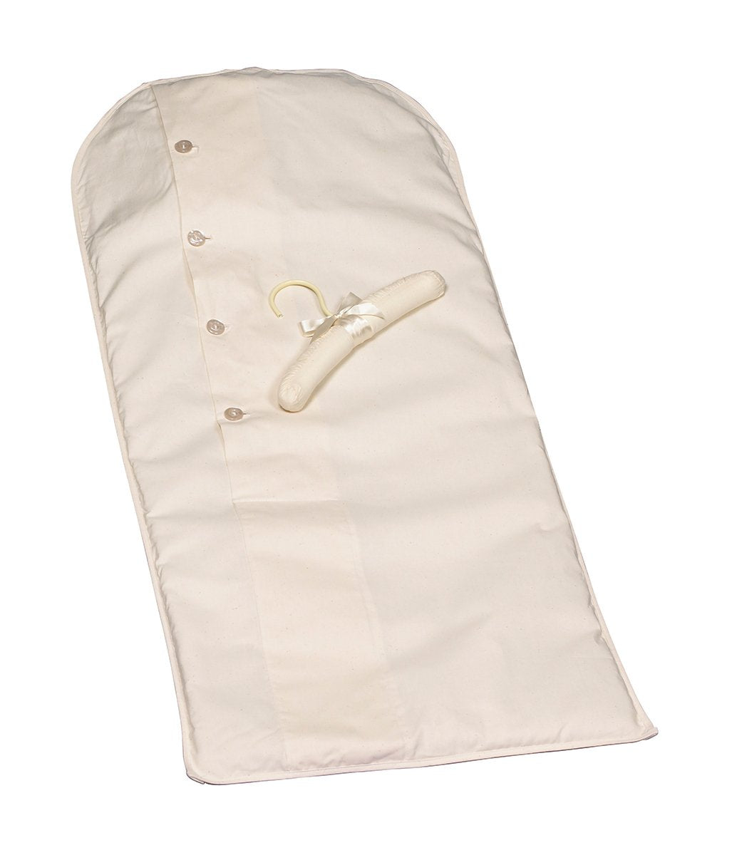 Foster-Stephens Acid-Free Muslin Child Garment Bag | Closet Storage For Baby, Kids Clothes | Small Hanging Garment Bags | 38