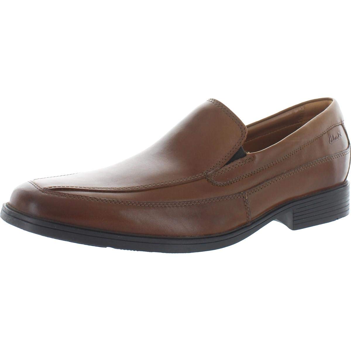Clarks Mens Tilden Slip-On Loafer, Dark Tan, 12 W Us