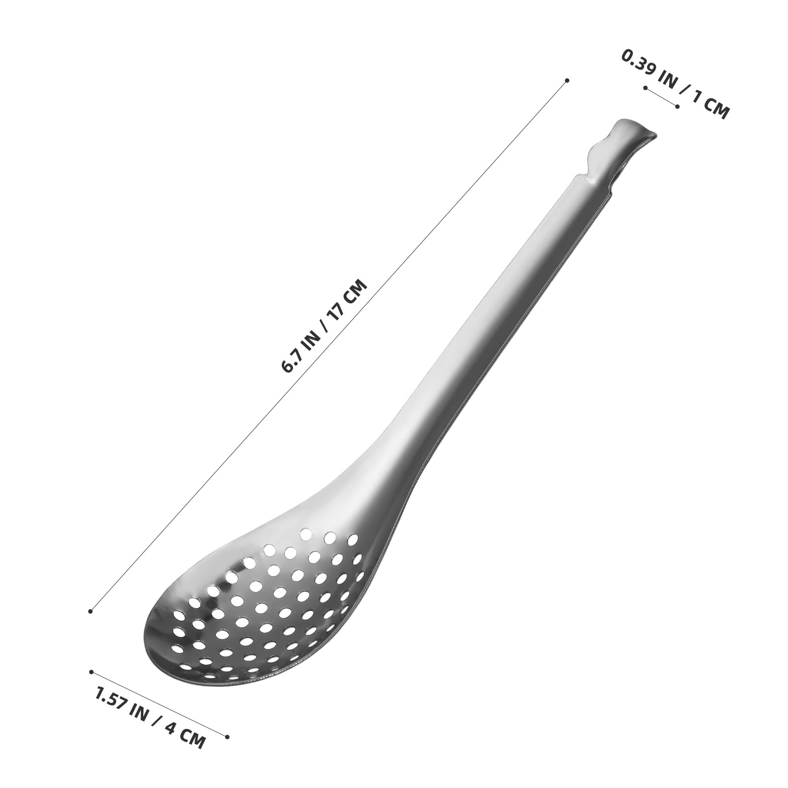 Jojofuny 2 Pack Small Slotted Spoons Spherification Spoon Stainless Steel Caviar Spoon Cooking Gadgets Caviar Box Spherification