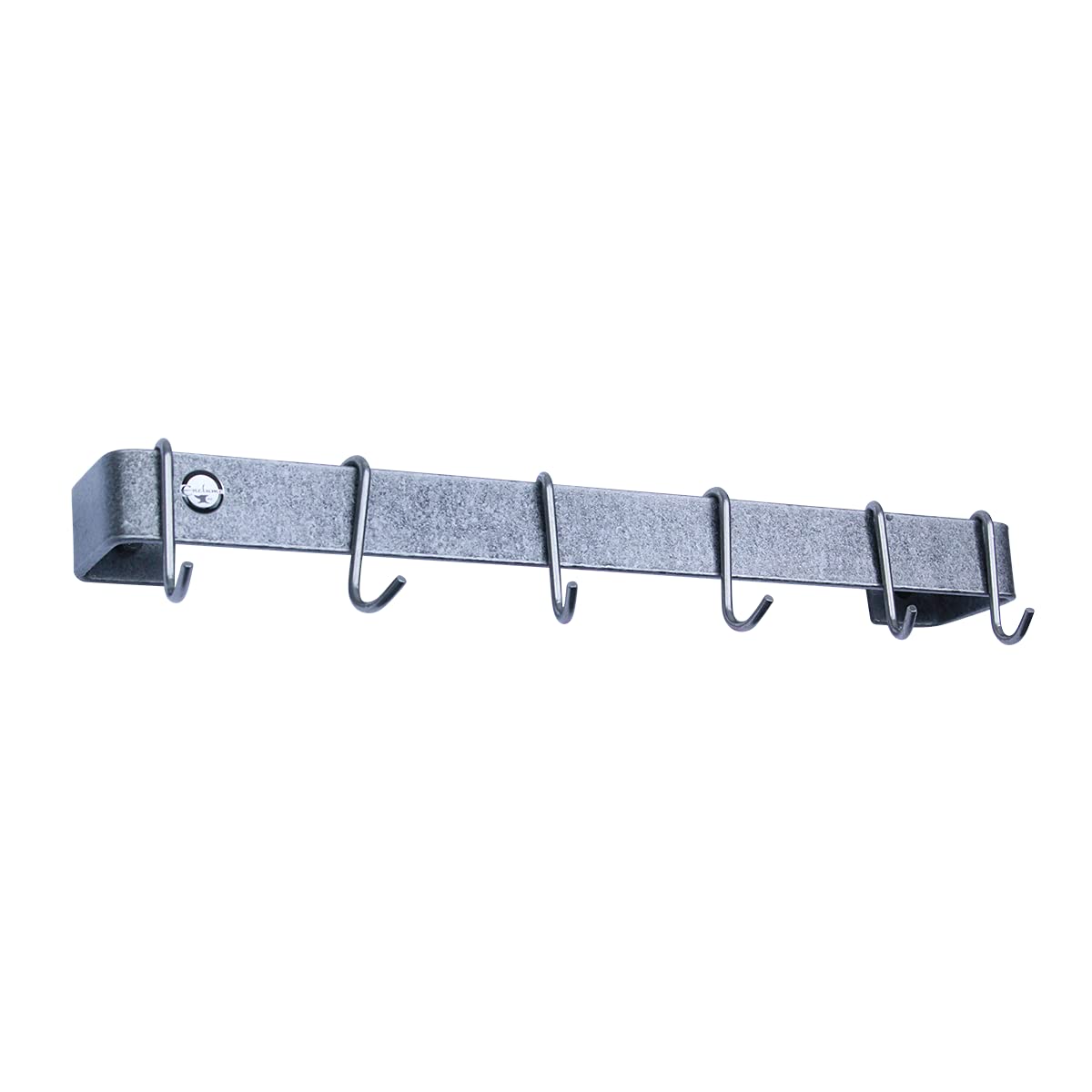 Enclume Premier 18-Inch Utensil Bar Wall Pot Rack, Hammered Steel