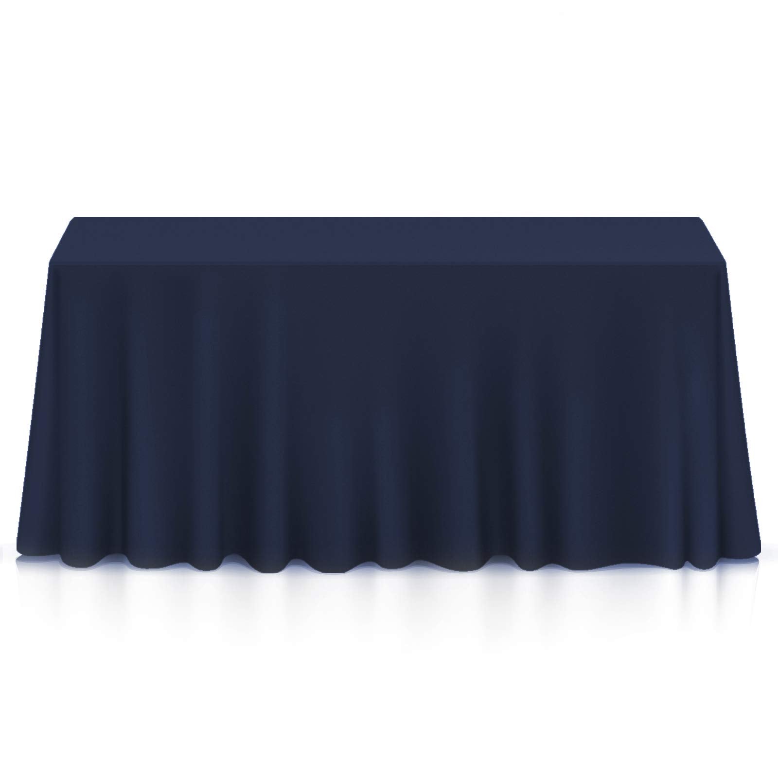 Lann'S Linens - 90 X 156 Premium Tablecloth For Wedding/Banquet/Restaurant - Rectangular Polyester Fabric Table Cloth - Navy