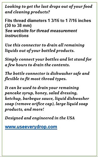 Large Hygiene, Syrup, And Honey Bottle Connector