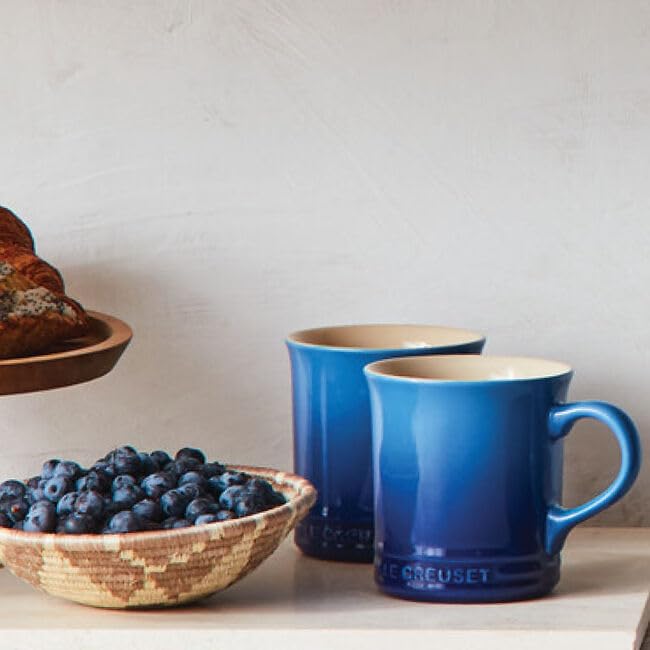 Le Creuset Stoneware Mug, 14 oz., Peche - Durable & Stylish Coffee Cup