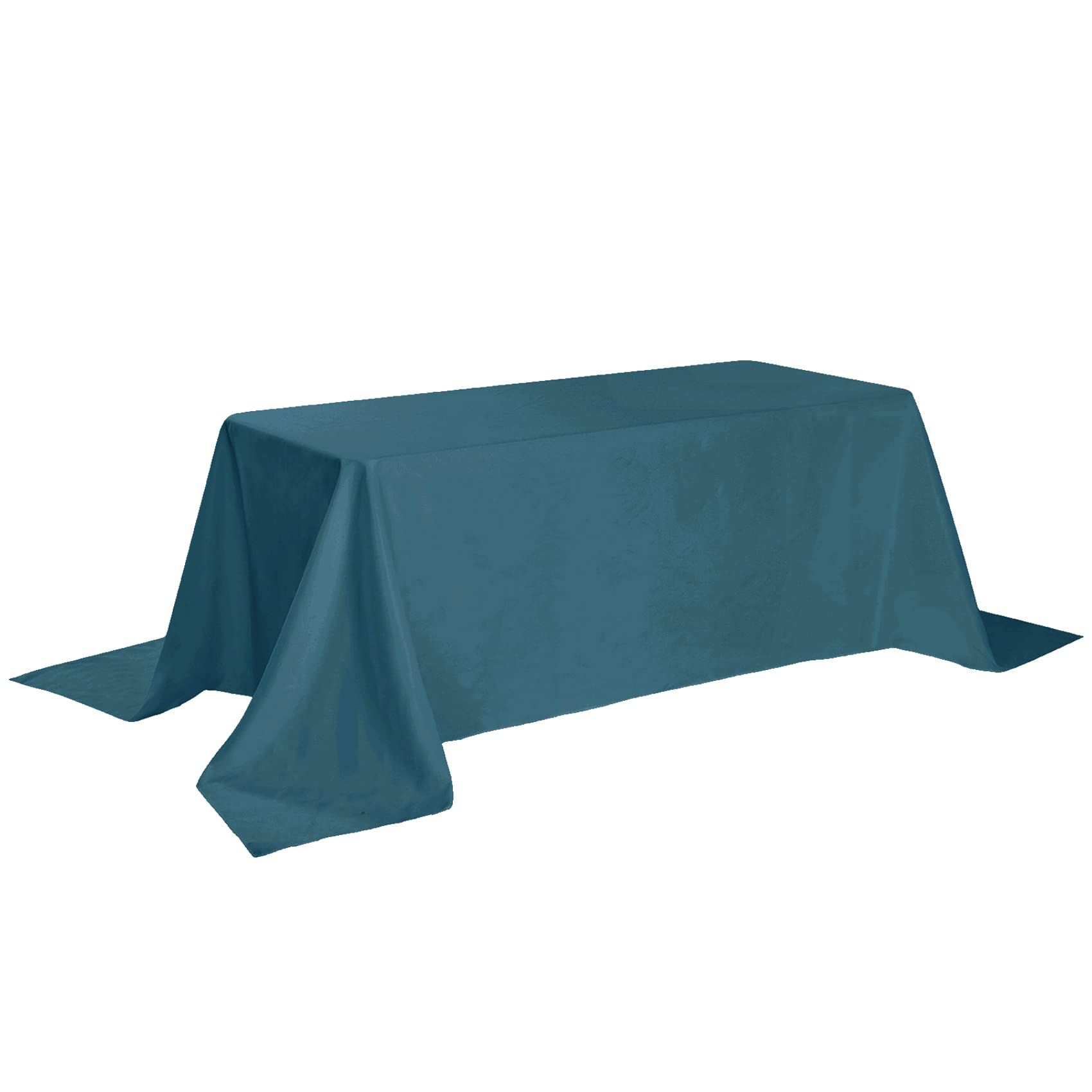 Rectangle Tablecloth - 90X156 Peacock Blue Tablecloth - Stain And Wrinkle Resistant Washable Polyester Table Cloth, Decorative F