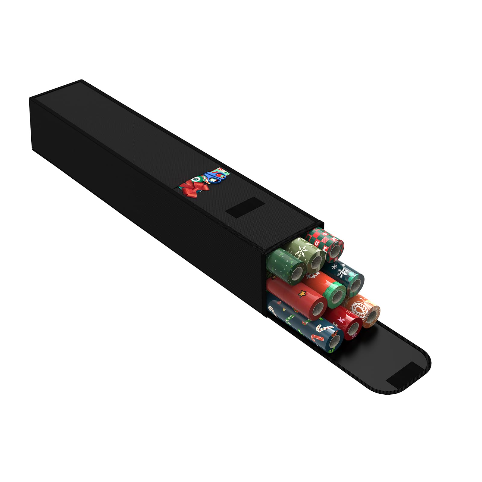 Delixike Christmas Wrapping Paper Storage Containers,30 Inch Gift Wrapping Organizer Storage,Fits 9 Standard Rolls Of Wrapping P