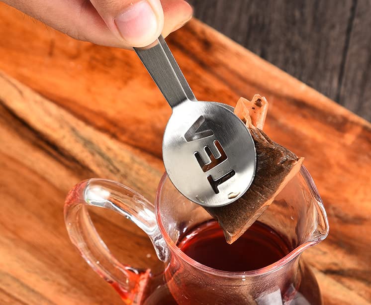 4 Pcs Stainless Steel Tea Bag Tongs Teabag Squeezer Strainer Holder Grip Metal Spoon Mini Sugar Clip Kitchen Bar Tools